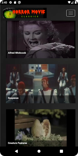 Android application Horror Movie Classics screenshort