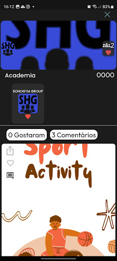 Android application Sohogym screenshort