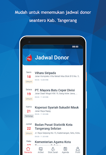 Sidoni - Aplikasi Donor Darah Screen 2