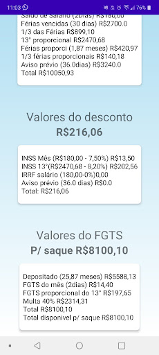 Calculadora pró-labore Screen 2