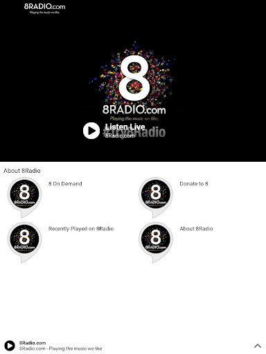8Radio.com Live Screen 3