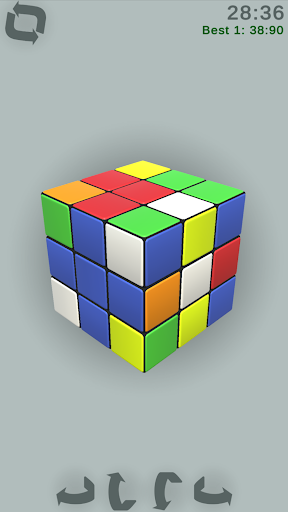Android application Classic Rubik's Cube 3D puzzle screenshort