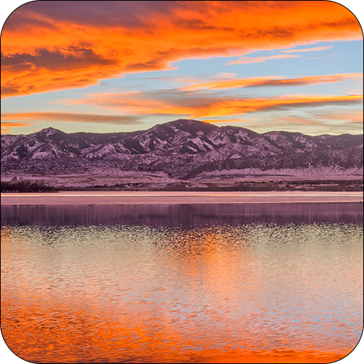 Sunset Lake Live Wallpaper HD