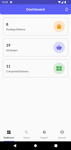 zCart Delivery: Demo app Screen 2