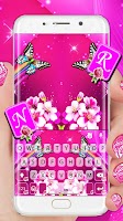 screenshot of Pink Flower Butterfly Keyboard