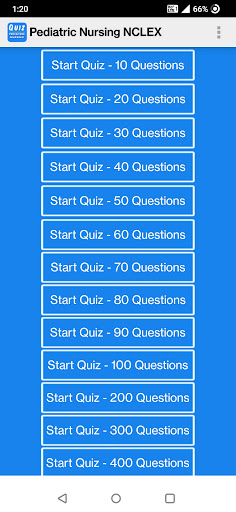 Android application Pediatric Nursing NCLEX screenshort