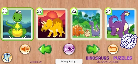 Dinosaur Puzzles & Jurassic Ji