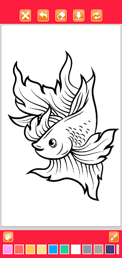 Mewarnai Ikan Cupang Screenshot 3 - AppWisp.com