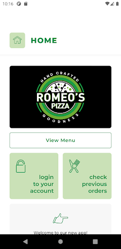 Android application Romeos Pizza NE27 screenshort