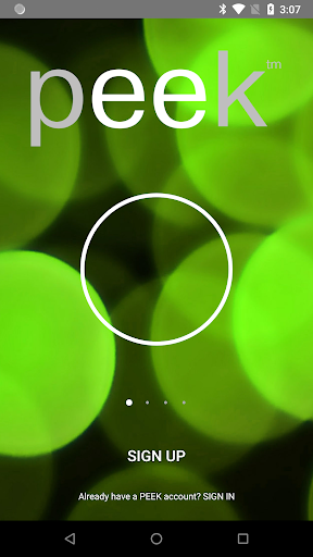 Android application Peek screenshort