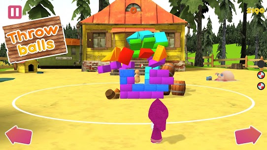 Masha and the Bear  Game with the Ball 3D Mod Apk Download 3