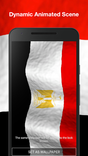 Egypt Flag Live Wallpaper Pro Screen 2