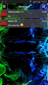 Green Smoke Theme GO SMS Pro Unknown
