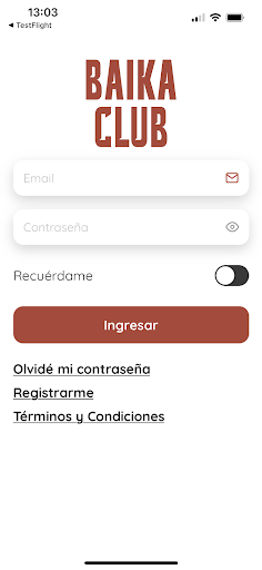 Android application Baika CLub screenshort