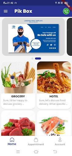 Android application Pikbox screenshort