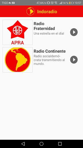 INDORADIO Screen 2