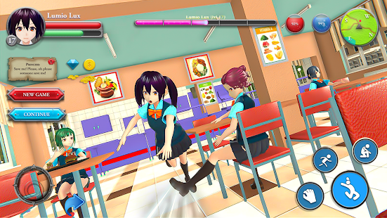 Anime High School Girl 3D Sim Varies with device APK screenshots 6