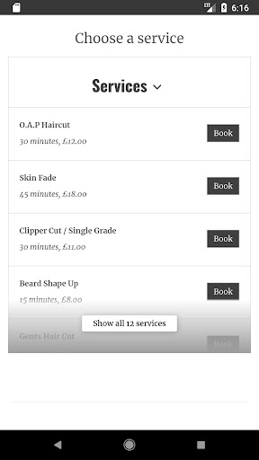Gents Room Barbers Screenshot 2 - AppWisp.com