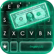 Glowing Money Keyboard Background