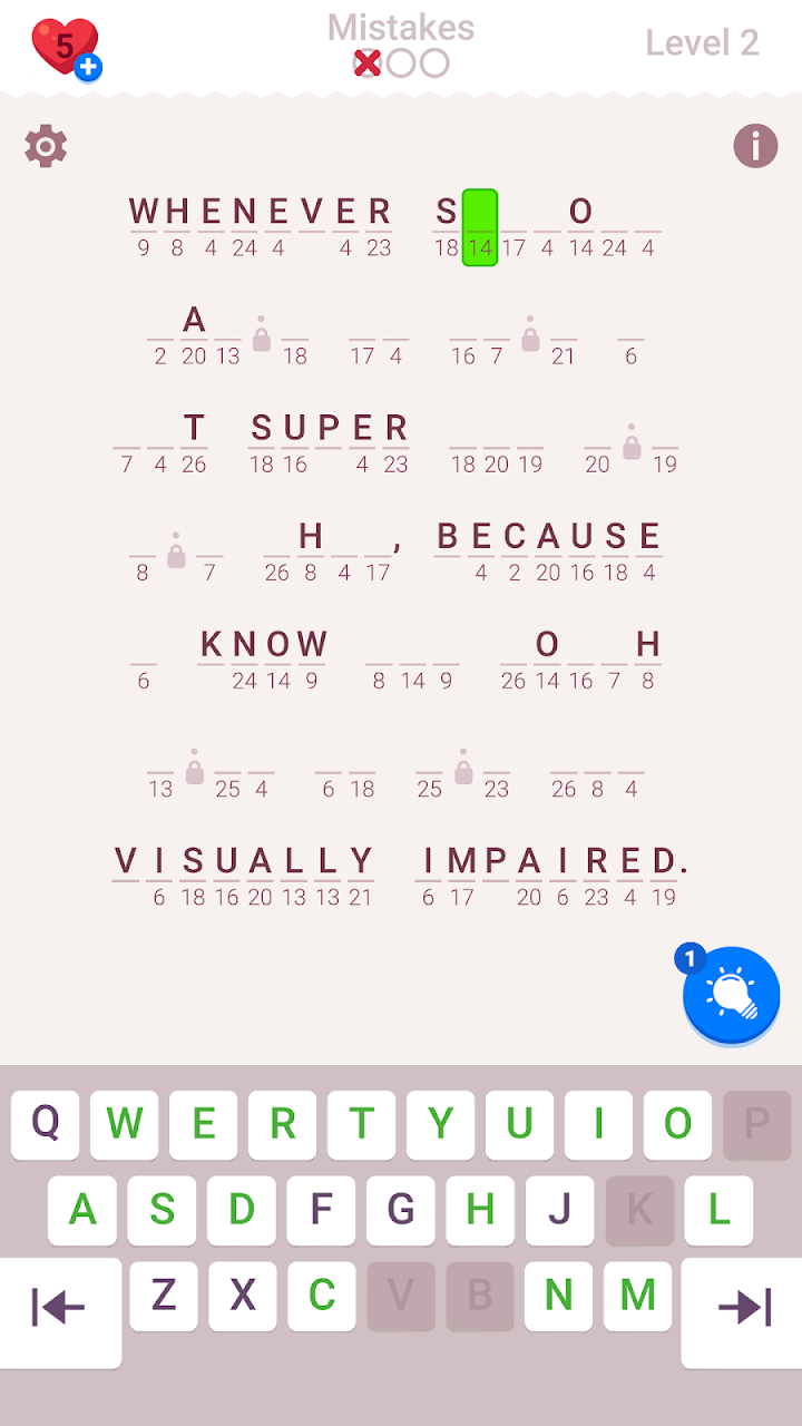 Cryptogram Letters and Numbers MOD