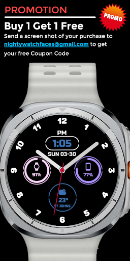 Night ver 74 - watch face screenshot 4