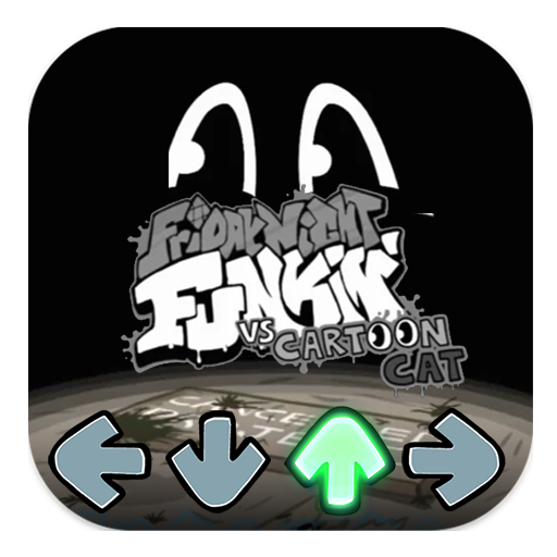 Scary Cartoon Cat FNF Mod Test logo