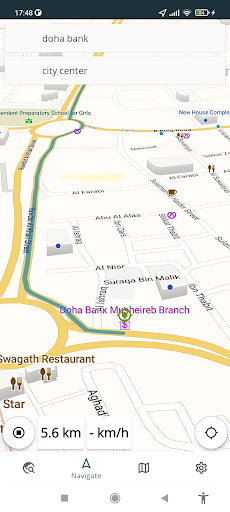 Doha Qatar Offline Map Screen 2