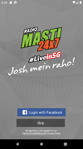 Android application Radio Masti 24x7 screenshort