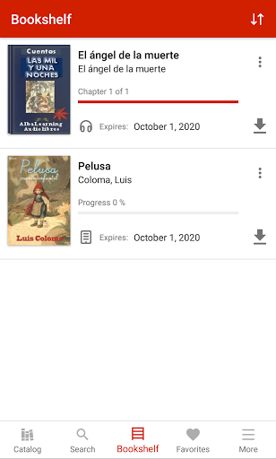 Android application MadREAD sin límites screenshort