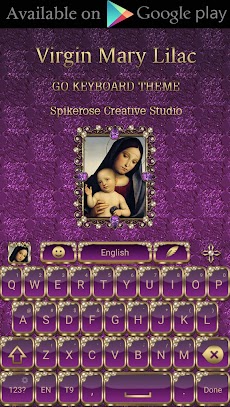 Virgin Mary Lilac Go SMS themeのおすすめ画像5