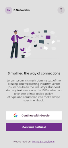 Android application B Networks screenshort