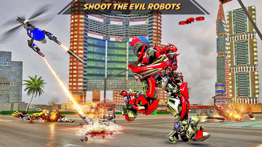 Drone Robot Car Transform Robot Transforming games  screenshots 4