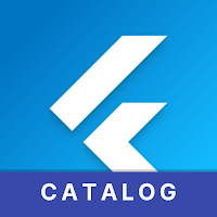 Flutter Catalog with source code side-by-side