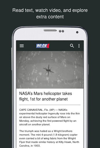 Screenshot of WLOX Local News