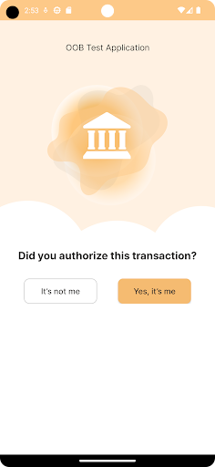 PaySim OOB App Screen 2