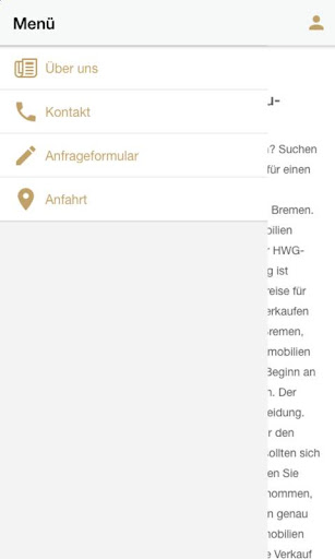 Android application HWG-Bau-Immobilien screenshort