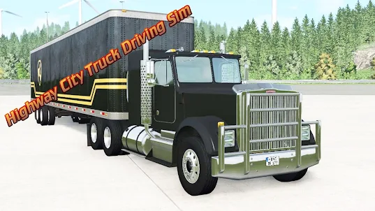 Highway City Truck Driving Sim