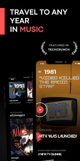 Screenshot of Rewind: Music Time Travel