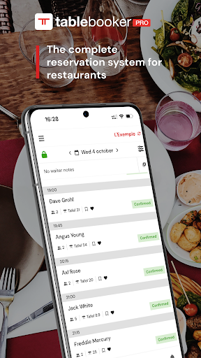 Android application Tablebooker Pro screenshort