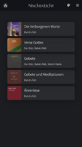 Android application NischenLicht screenshort