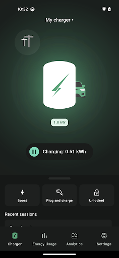 Android application Hypervolt screenshort