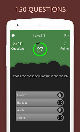 Android application Food Quiz Test Trivia Game screenshort