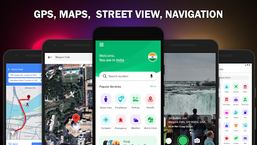 Android application Street View Live Satellite Map screenshort