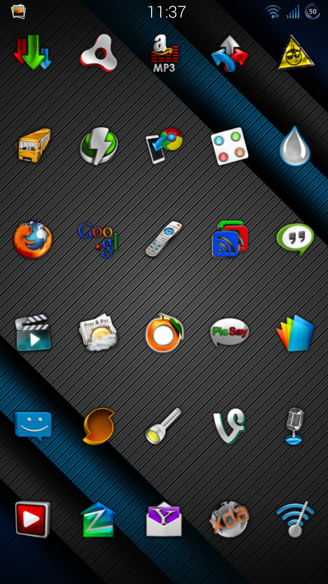 Android application Cobalt Icon Pack screenshort