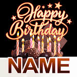 Happy Birthday GIFs with Name Maker Apk