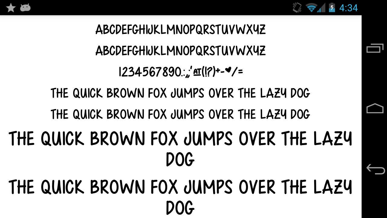 Android application Fonts for FlipFont 50 Written screenshort