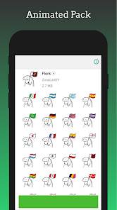 Captura 3 Sticker Flork Banderas Mundial android