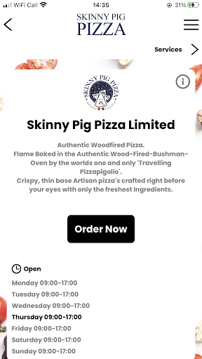 Skinny Pig Pizza Screen 2