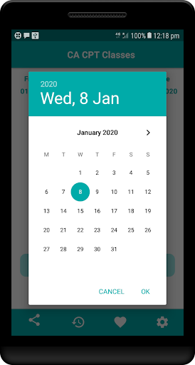 Android application Smart CA CPT Classes screenshort