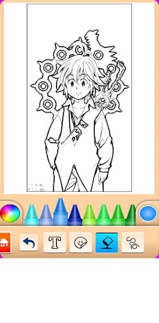 Coloring Game For Nanatsu No Taizaiのおすすめ画像1
